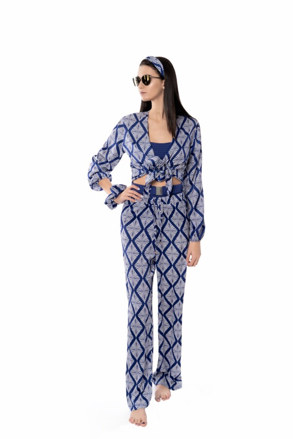 Плажна риза Blue & White